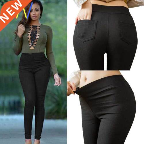 Women Pencil Pants Cotton Trousers for Jeggings Denim Skinny