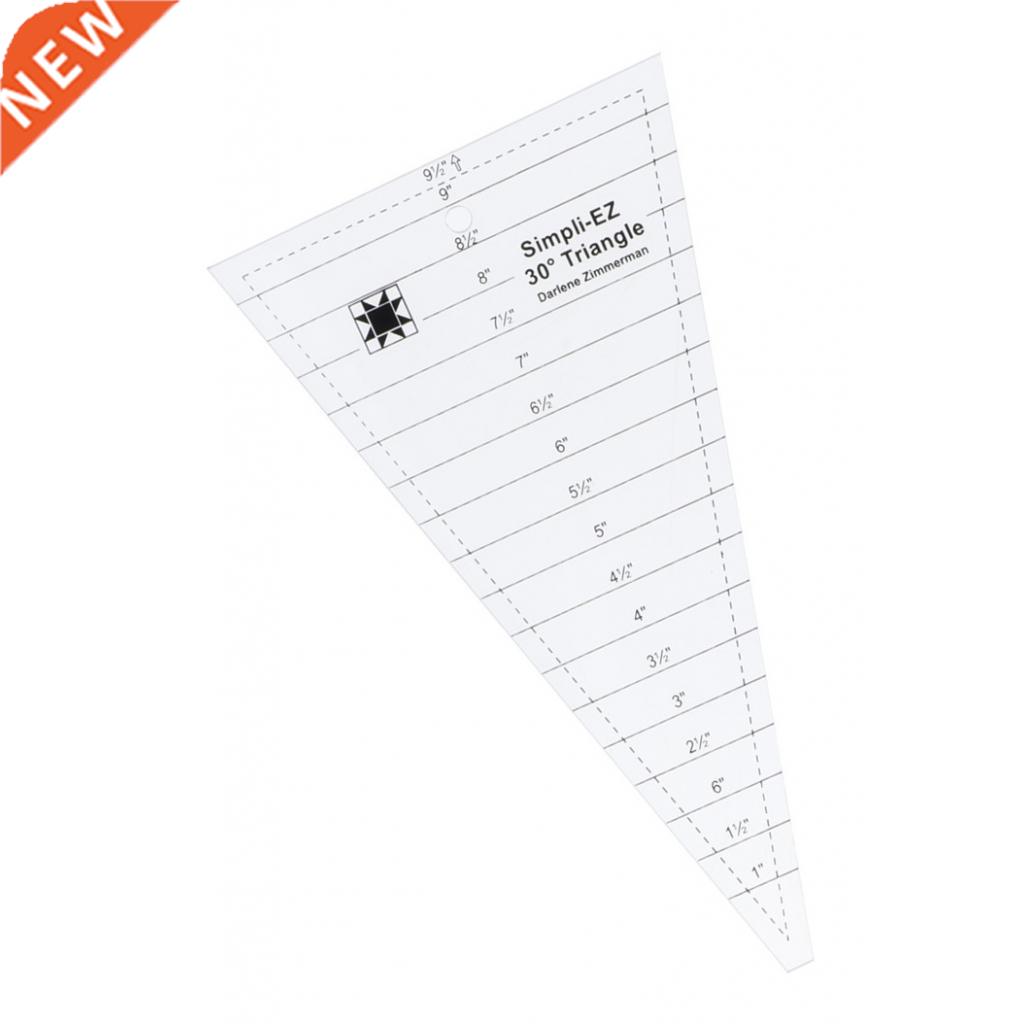 Clear Patchwork Quilting Dresden Template Ruler Sewing Desi
