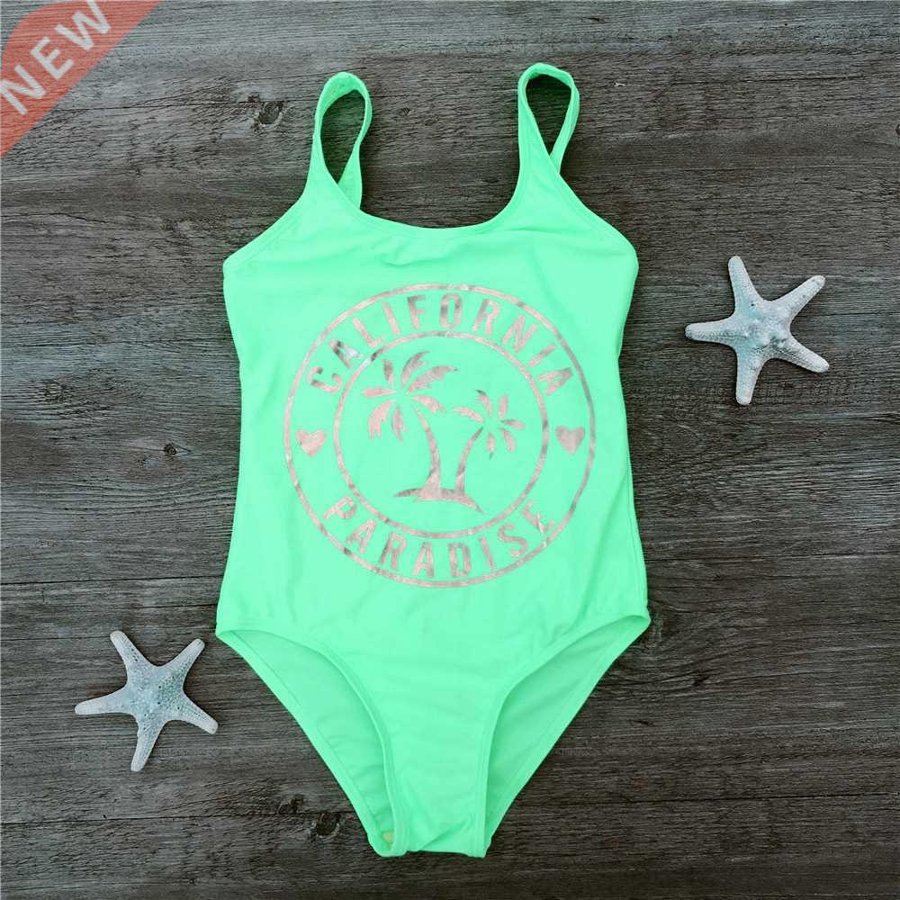 7-14 Years Pineapple Decoration Kids Girls One Piece Swimsui