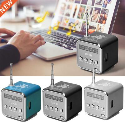 Mini Radio FM Digital Portable Speakers w/ FM Radio Receiver