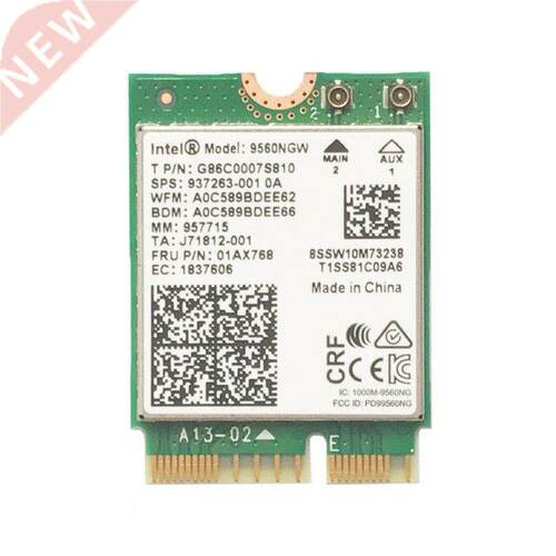 AC 9560NGW Dual Band 2.4G/5G Network Card NGFF Key E 1.73Gbp