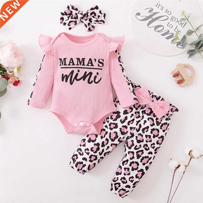 3Pcs Newborn Clothes Baby Girl Clothes Sets Infant Outfit Ru
