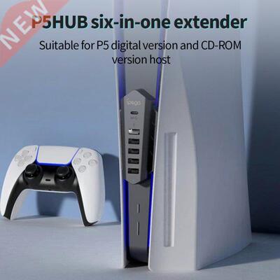 For PS5 hub Type C USB3.0 splitter Extension Charger Plug An