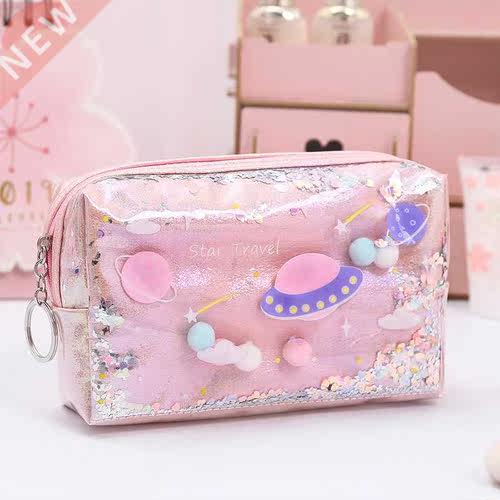 Large Capacity Pencilcase Star Pencil Case Glitter School P