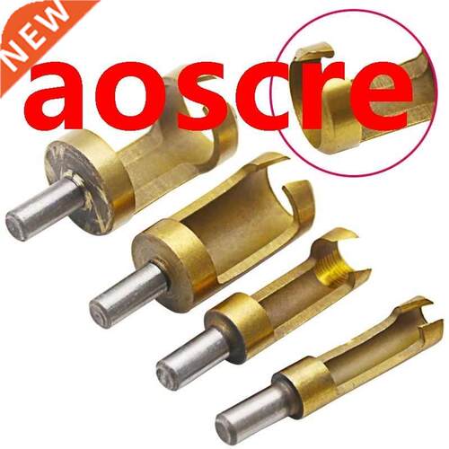 4Pcs 15-35mm Hole Wood Wooden Dowel Plug Cutter Tenon Hole D