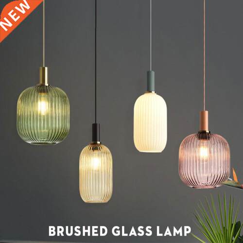 Nordic Retro restaurant colorfull glass pendant lights Creat