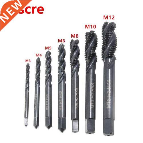 7Pcs Spral Thread Tap Screw HSS Ntrdng Coated Spral Po