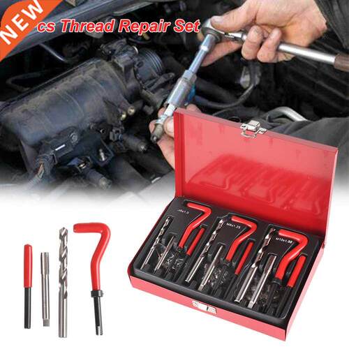 88Pcs Professional Thread Repair Set Kit Helicoil M6 M-8 M-1