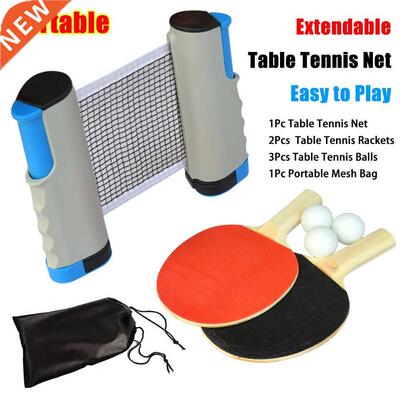 Table Tennis Net and Post Sets with Extendable Mini Posts Po