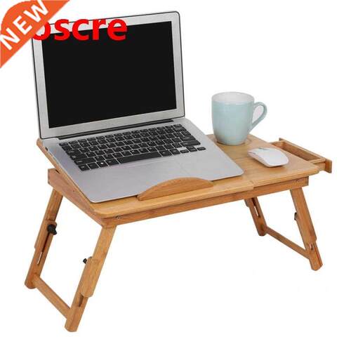 Bamboo Computer Desk Rack Shelf Dormitory Bed Lap Desk Book