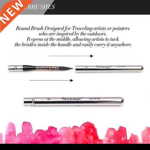 Travel Watercolor Paint Brushes Squirrel Hair Detail Line B