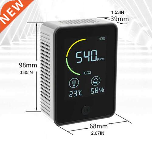 5ED Air Quality Monitor Lcd Digital CO2 Air Quality Meters
