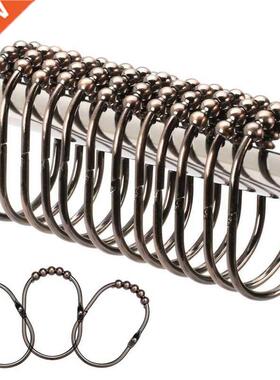 Shower Curtain Rings/Hooks Set Decorative Oil Rubbed Bronze