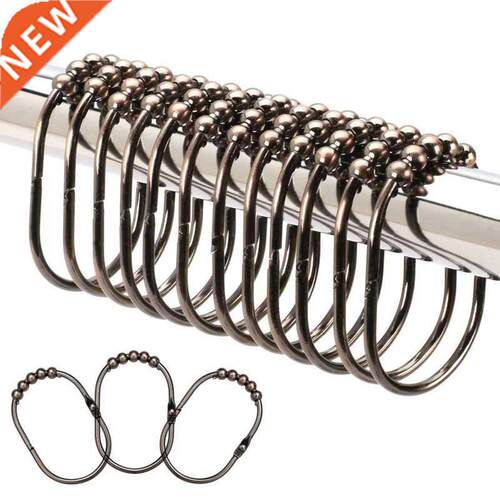 Shower Curtain Rings/Hooks Set Decorative Oil Rubbed Bronze