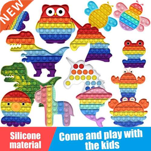 Push Bubble Squeeze Dimple Fidget Sensory Toy For Antisss Ss