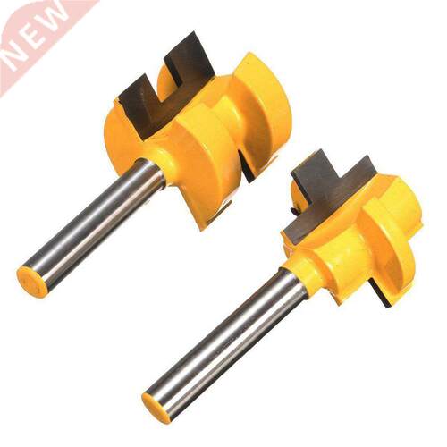 2Pcs Tongue & Groove Huge Crown Molding Router Bit 1/4 i