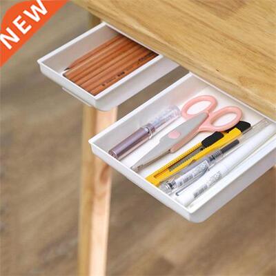 Hidden Storage Box Self Adhesive Under Desk Drawer