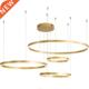 Led color Chandelier Coffee Home Gold&Black& Modern