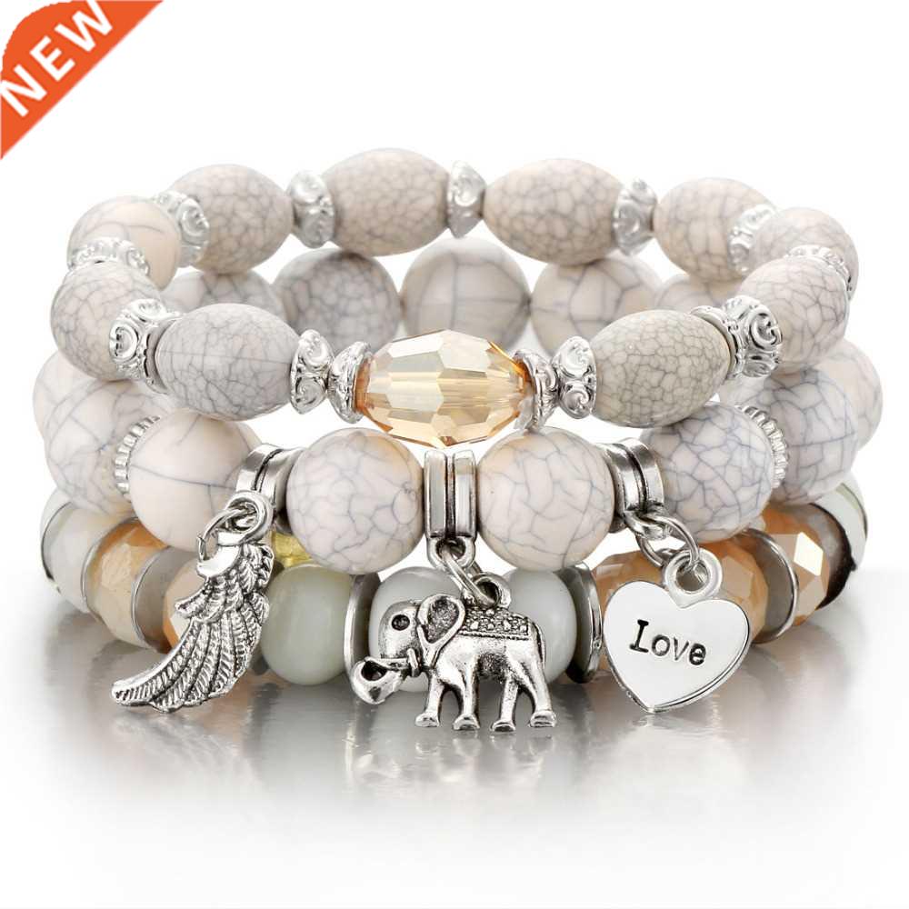 ZOSHI 3-4pcs/set Fashion Boho Bracelets & Bangles Wo