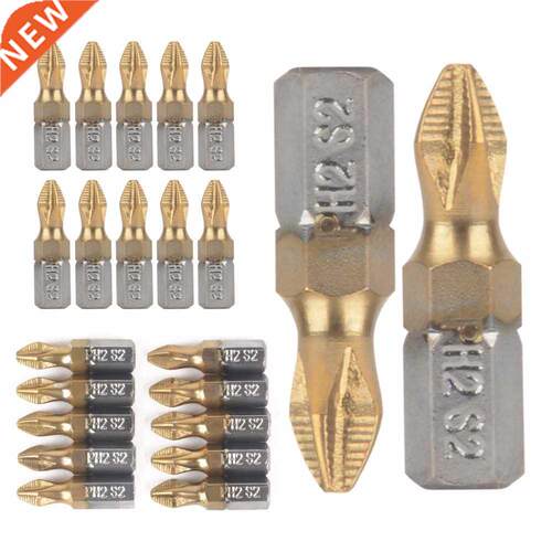 10pcs+25mm+Anti+Slip+PH2+Screwdriver+Bit+1/4