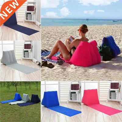 Inflatable Lounger Air Soft Beach Mat Outdoor Portable Relax