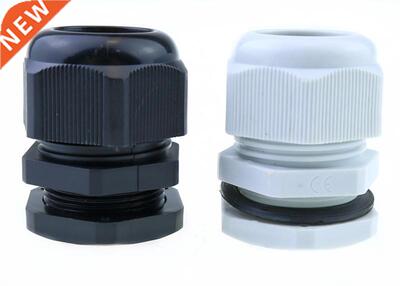 10pcs PG19 Waterproof Connector Gland Dia. 12-15mm Cable Bla