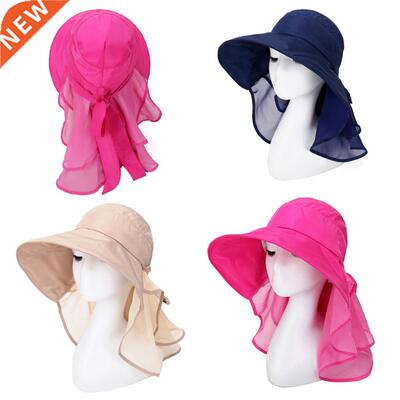 Women Summer Sun Beach Packable Visor Hat Foldable Wide