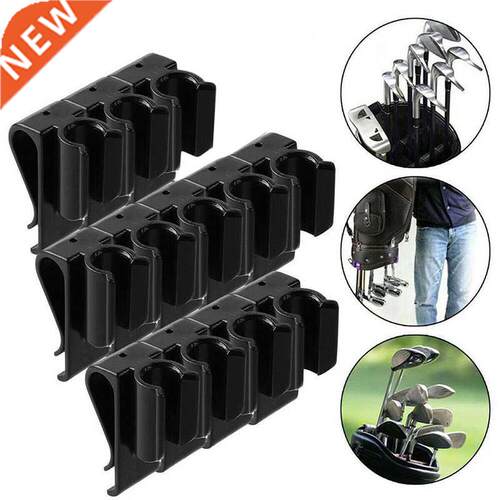 Premium 12pcs Sports Golf Bag Clip On Putter Clamp Holder Pu
