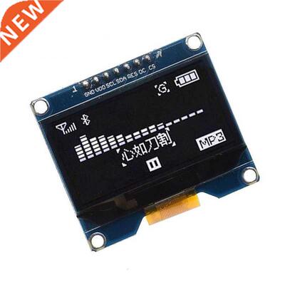 1.54 inch 7PIN White OLED Screen Module SSD1309 Drive IC Com