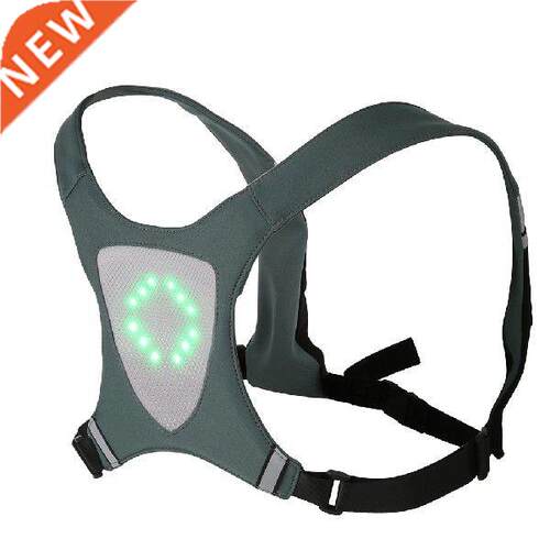 LED Wireless Cycling Vest Outdoor MTB Bike Bag Safety LED