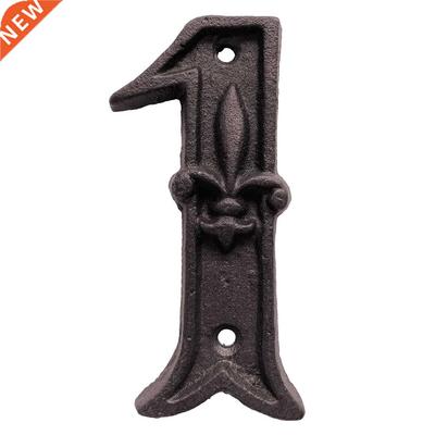 Cast Iron House Number Sign 0-9 Alphabet Letters 5 Inch Sign