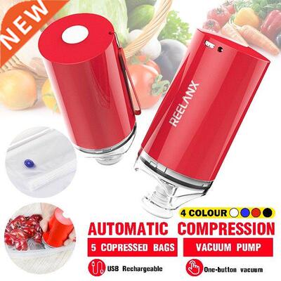 1000mAh Mini Rechargable Auto Compression Vacuum Pump