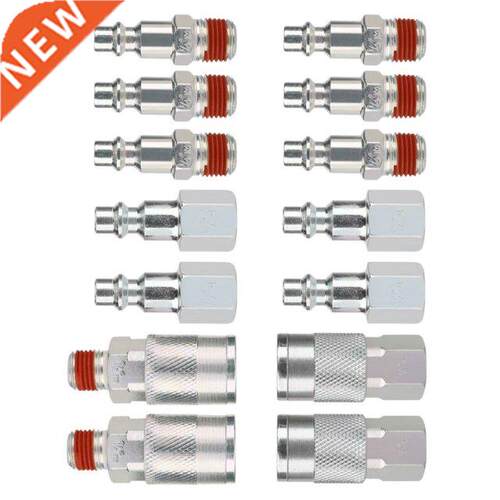14 Pieces 1/4 Inch Npt Quick Connect Air Coupler And Plug Ki
