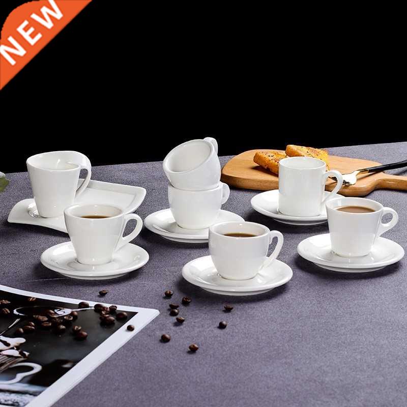 Espresso cup saucer 60ml commercial European simple pure whi