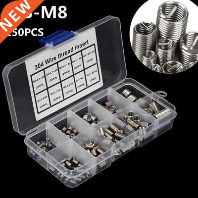 150PCS Helicoil Wire Thread Repair Inserts Kit Set M3 M4 M5