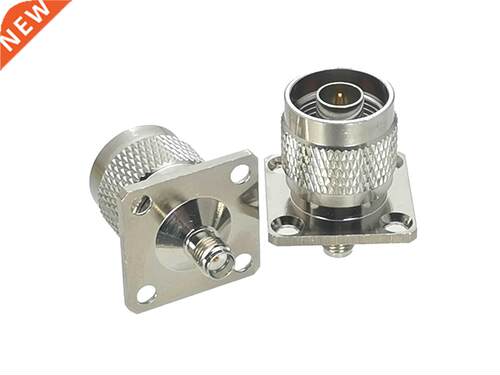 1Pcs SMA Female jack to N Male plug 18.4mm 4-holes Flange RF