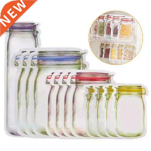 5/10/20pcs Reusable Mason Jar Bottles Bags Nuts Candy