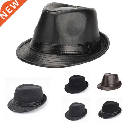 British Style Short Brim Jazz Caps Hats Fashion Wool Felt Fe