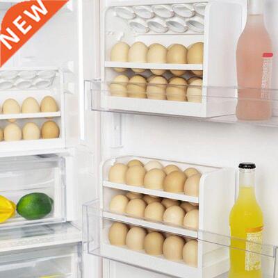 Egg Container For Refrigerator Clear White Egg Storage Box