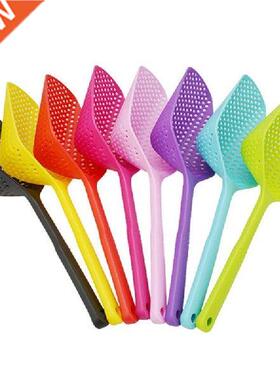Plastic Slotted Spoon Non Stick Long Handle Slotted Scoop