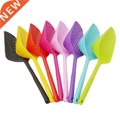 Plastic Slotted Spoon Non Stick Long Handle Slotted Scoop