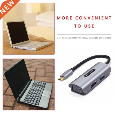 USB .1 USB-C To HDMI 4K VGA USB Multiport Converter Adapter