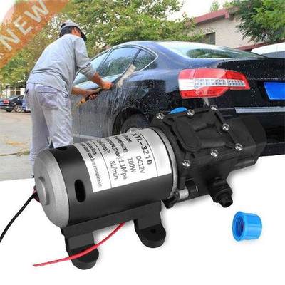 New Black 12V DC 100W 8L/Min 160Psi High Pressure Diaphragm