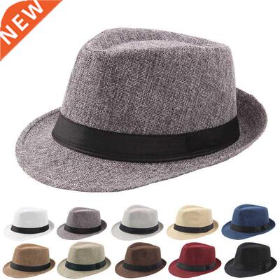 2022 New Spring Summer Retro Men's Hats Fedoras Top Jazz Pla