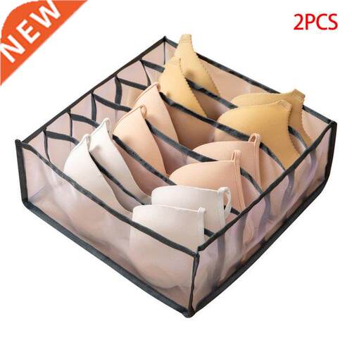 2 Pieces Underwear Storage Box Resuable Sock Organizer Drawe