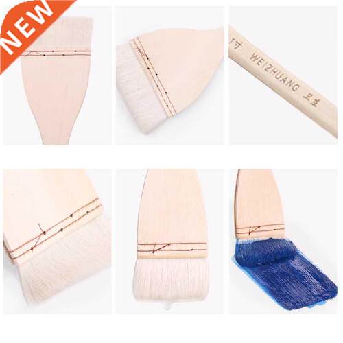 High Quality Wooden Handle Goat Hair Paint Brushes for Wall