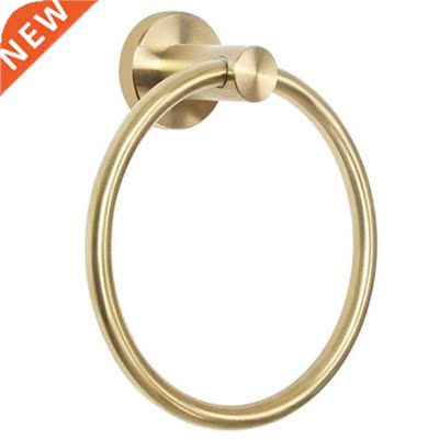 Gold Stainless Steel Towel Holder Bathroom Wall Mounted