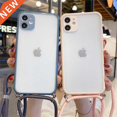 Neck Shoulder Strap phone case For Phone 11 Pro Max 12 XS X