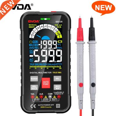 New 9999 Counts Digital Multimeter Smart Auto Range 1000V 10