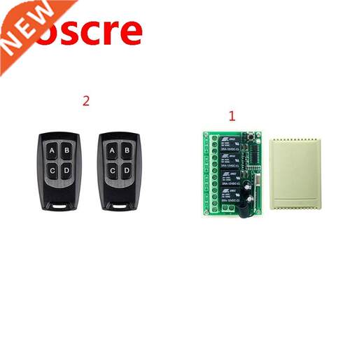 433Mhz Wireless Remote Control RF Switch 4CH Relay Receiver